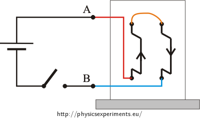 Fig. 3: Circuit diagram - current flows in the opposite direction