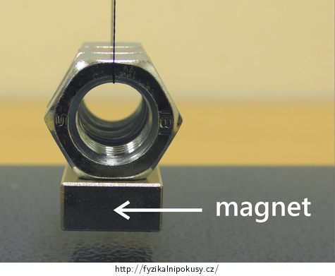 Obr. 1: Magnet představující kyvadlo